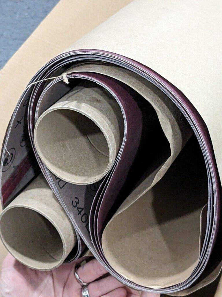 LOT of 3 3M Cloth Belts 340D SINGLEFLEX FILM-LOK P120 52" x 75" 7010326394