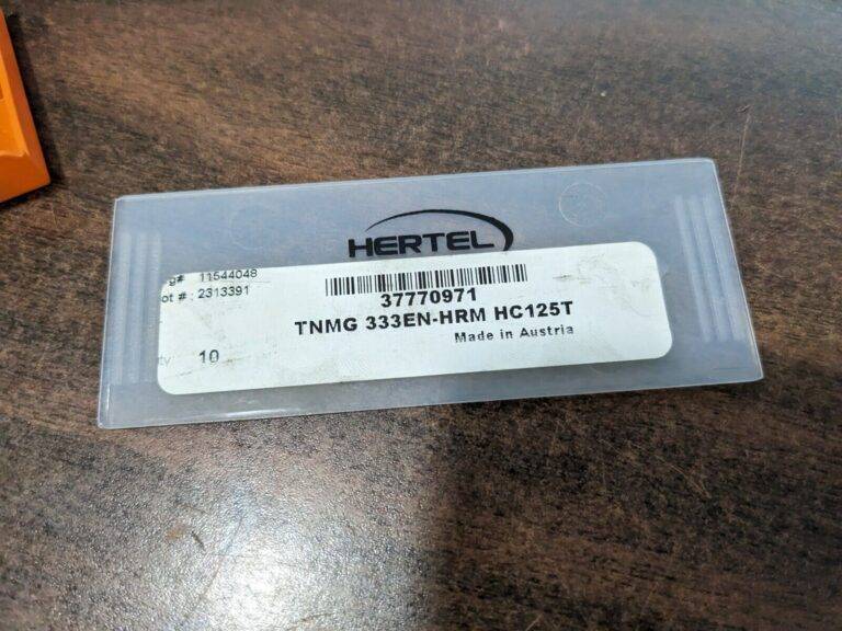 HERTEL Turning Insert 10ct: TNMG 333EN–HRM HC125T, Carbide 1000292