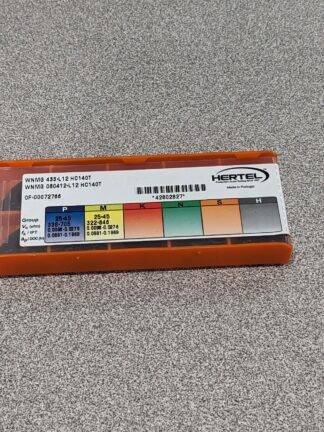 HERTEL Turning Insert: WNMG 433–L12 HC140T, Solid Carbide Qty 10 42802827