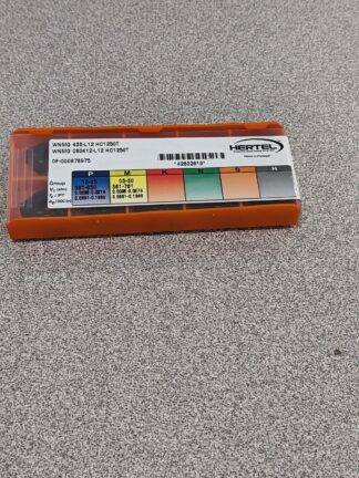 HERTEL Turning Insert: WNMG 433–L12 HC1250T, Solid Carbide Qty 10 1002252