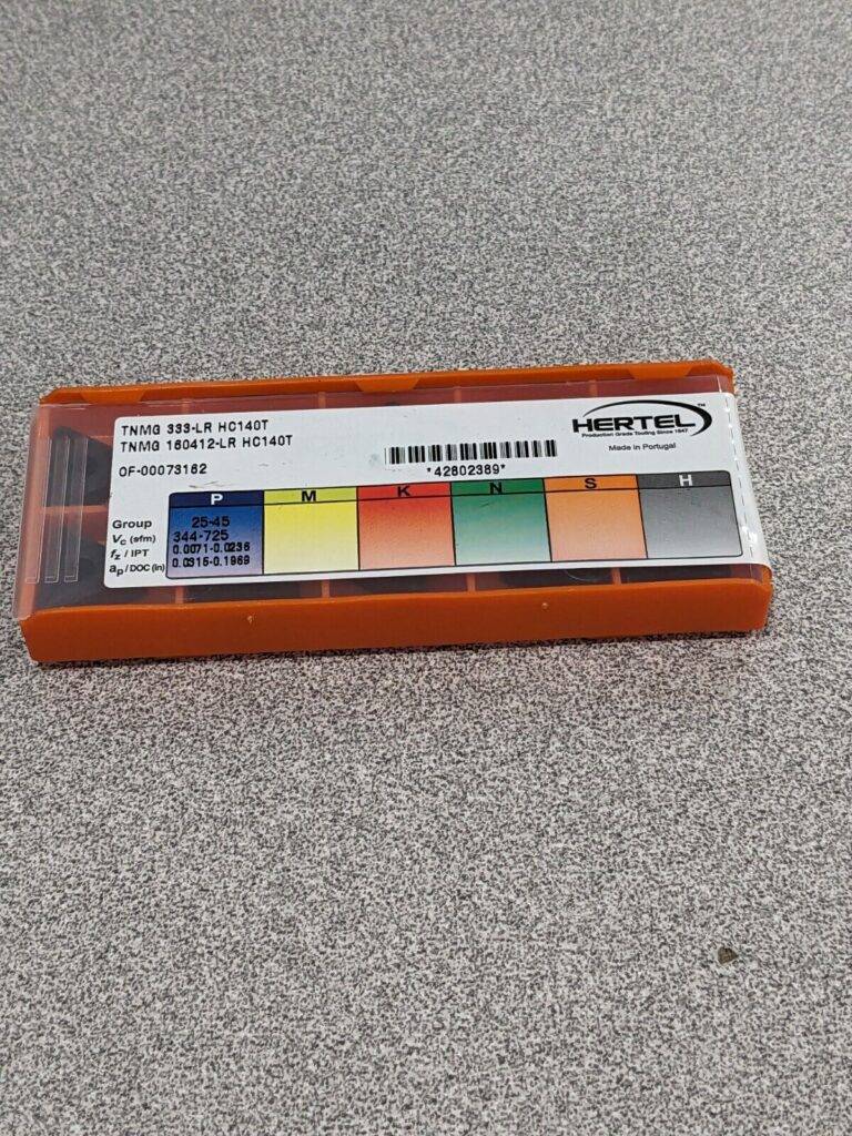 HERTEL Turning Insert: TNMG 333–LR HC140T, Solid Carbide Qty 10 1002214