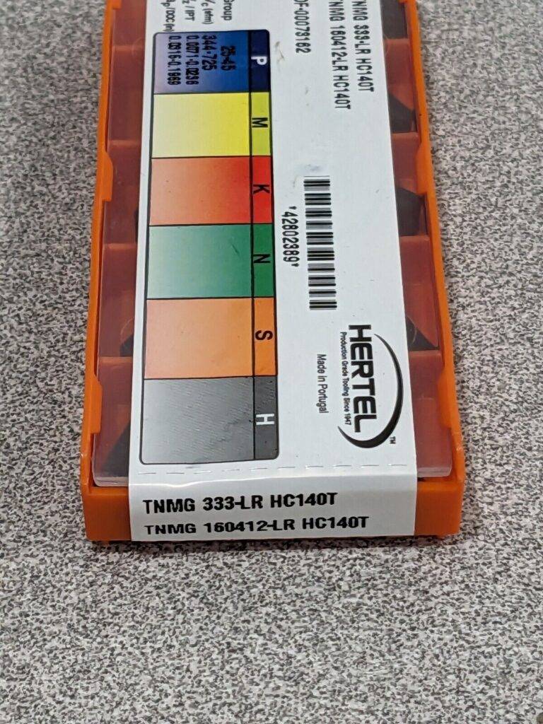HERTEL Turning Insert: TNMG 333–LR HC140T, Solid Carbide Qty 10 1002214