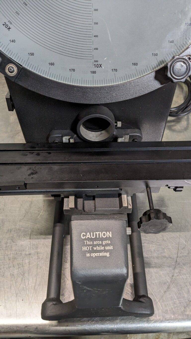 FOWLER Optical Comparator 12″ Screen Dia Horizontal 53-900-000 Incomplete