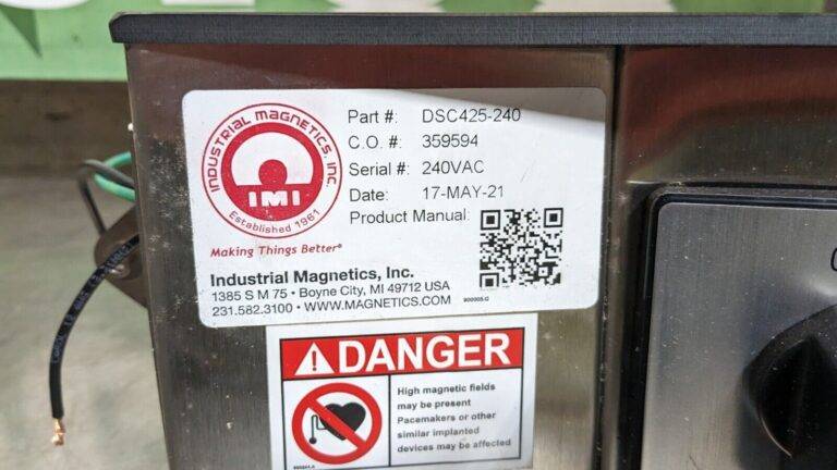 MAG-MATE Industrial Magnetics Demagnetizer 13 x 9 x 7 240VAC DSC425-240 Damaged