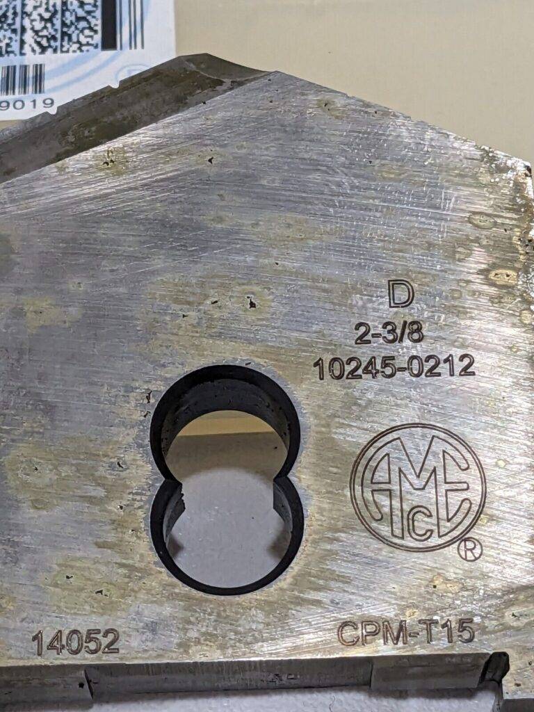 AME Spade Drill Insert: 2-3/8″ Dia, Seat Size D, Powdered Metal 10245-0212