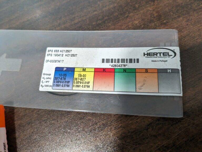 HERTEL Turning Insert: SPG633 HC1250T, Solid Carbide 1002379