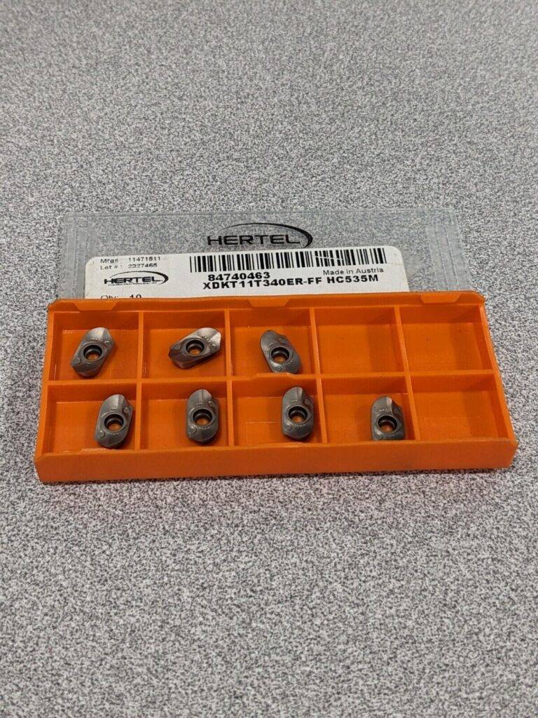 HERTEL Milling Insert: XDKT11T340ER–FF, HC535M, Solid Carbide Qty 7 84740463