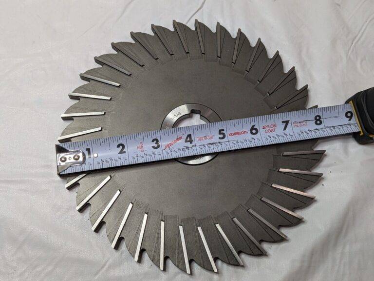 MOON Cutter Side Milling Cutter 8" Diam x 5/16" CW X 1-1/4" Arbor SM8312-1