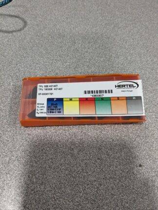 HERTEL Turning Insert: TPU322 HC140T, Solid Carbide Qty 10 42800607
