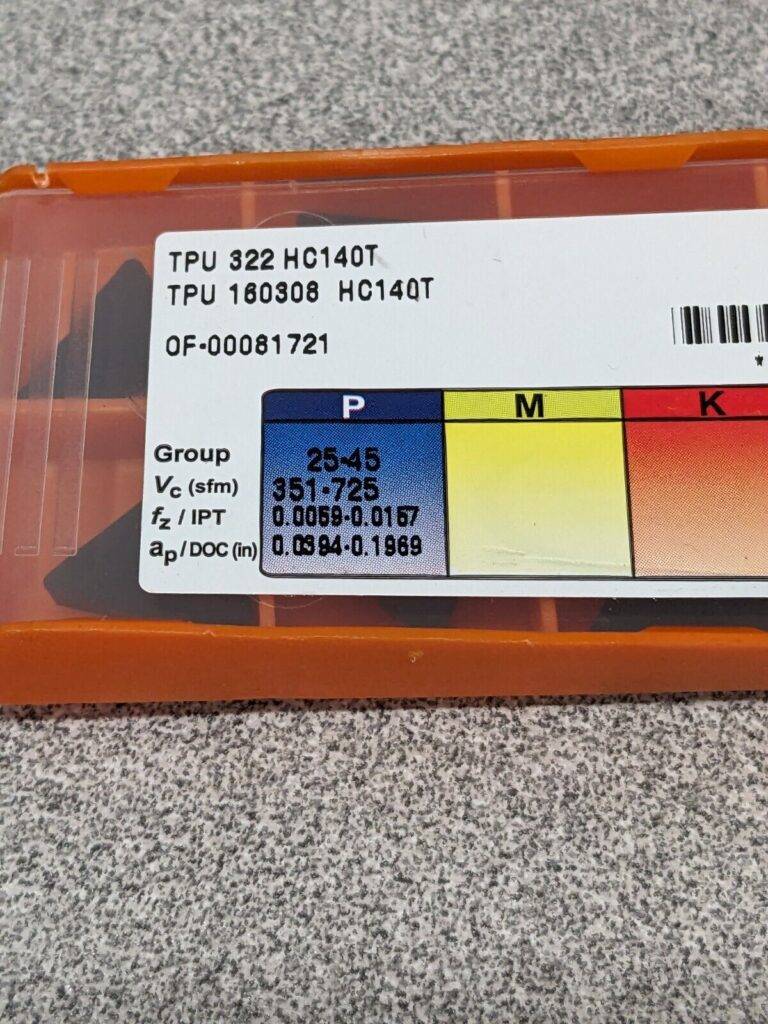 HERTEL Turning Insert: TPU322 HC140T, Solid Carbide Qty 10 42800607