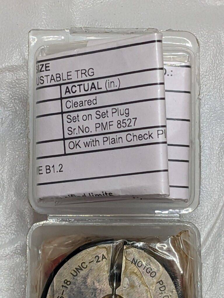 SPI Threaded Ring Gage: 5/16-18 Thread, Class 2A, No Go 23-157-1