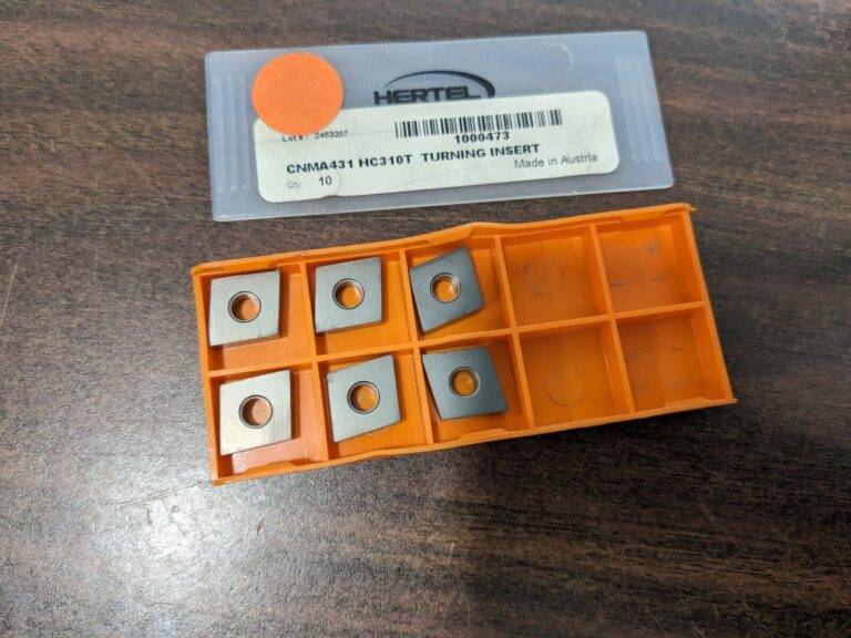 HERTEL Turning Insert 6pk CNMA431 HC310T, Carbide 1000473
