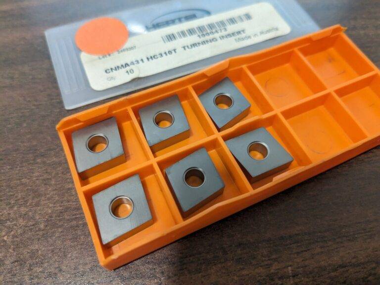 HERTEL Turning Insert 6pk CNMA431 HC310T, Carbide 1000473