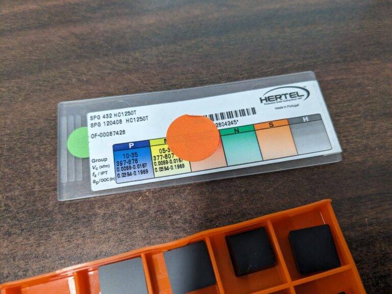 HERTEL Turning Insert 8pk SPG432 HC1250T, Solid Carbide 1002376