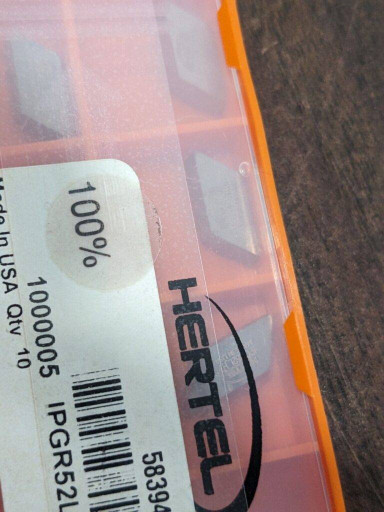 HERTEL Profiling Insert 10pk IPGR52 HC225, Solid Carbide 1000005
