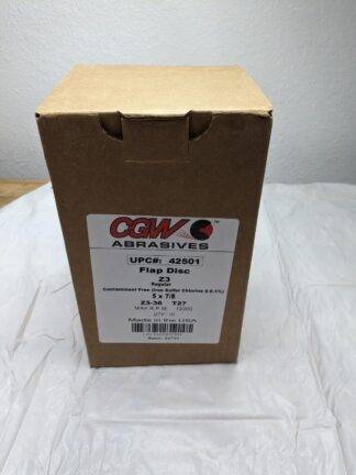 CGW Flap Disc: 7/8″ Hole, 36 Grit, Zirconia Alumina, Type 27 Qty 10 42501