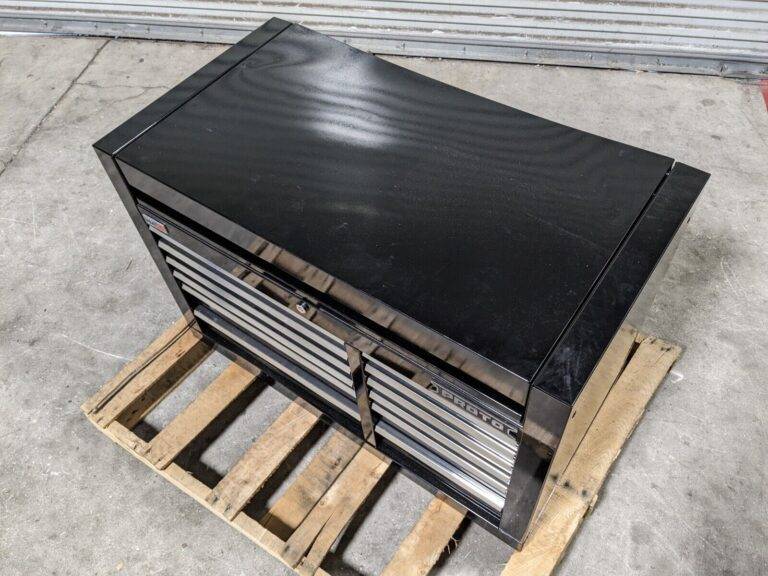 Proto Top Chest Tool Box 12 Drawer 42 x 22 x 27 Steel Black JSTV4228CD12BK