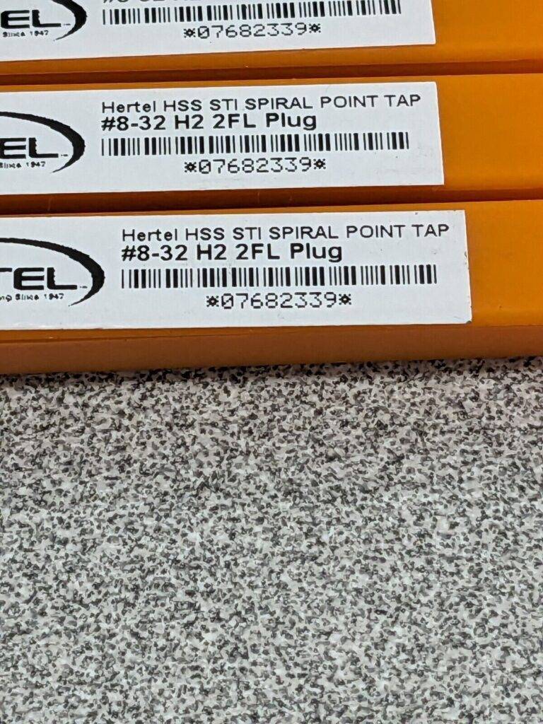 HERTEL Spiral Point STI Tap: #8-32 UNC, 2 Flutes Qty 4 07682339