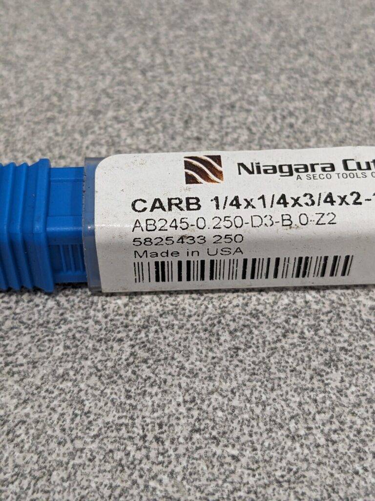 Niagara Ball End Mill: 1/4″ Dia, 19/64″ LOC, 2 Flute(s), Solid Carbide N66071