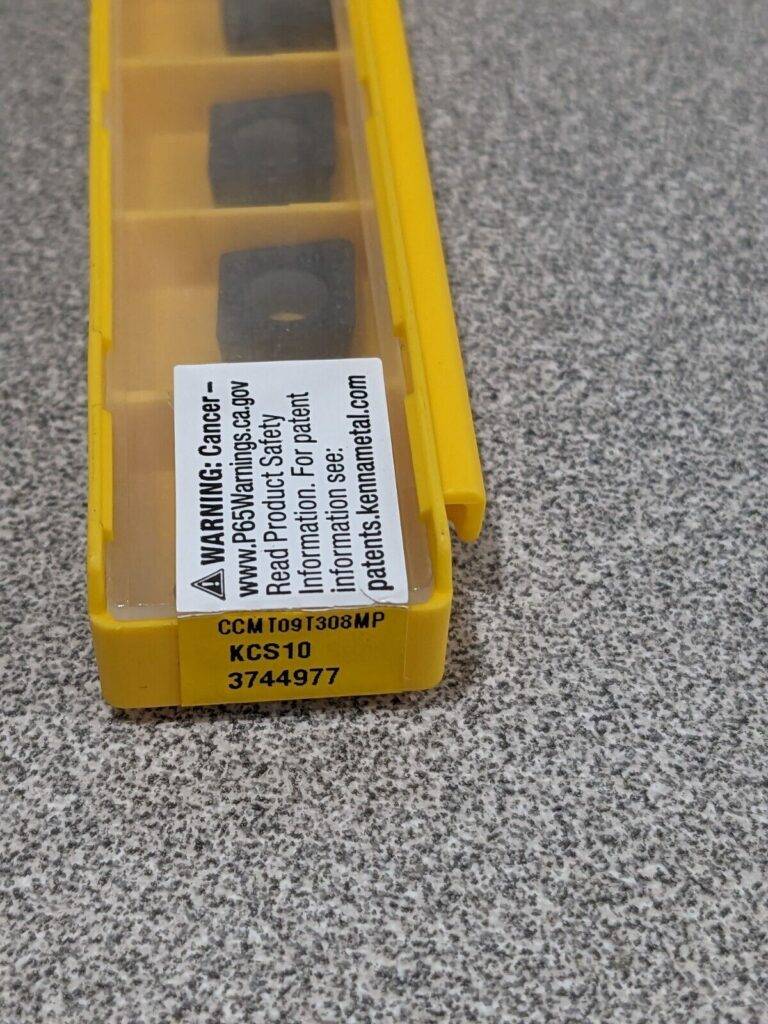 KENNAMETAL Turning Insert: CCMT3252MP KCU10, Solid Carbide Qty 5 3744977