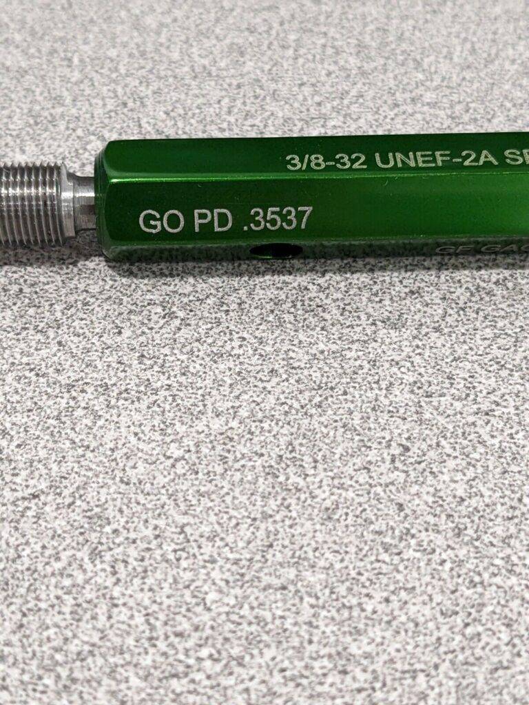 GF GAGE Truncated Taperlock Gage: 3/8-32, Go & No Go Class 2A 55332415