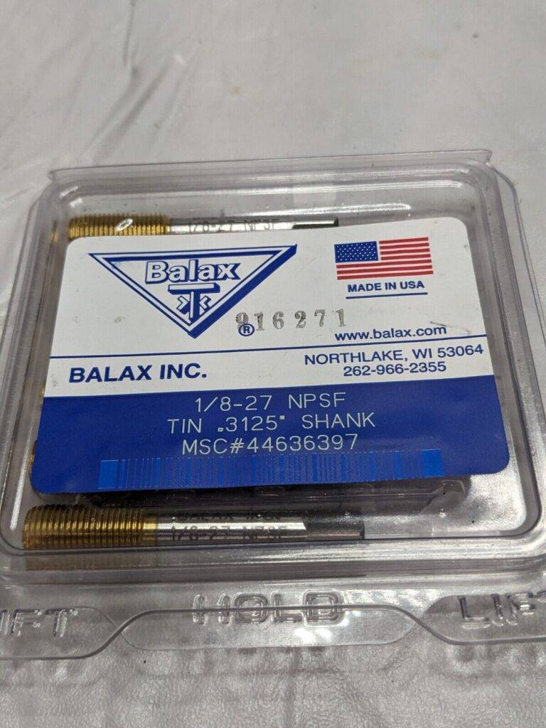 Balax 1/8-27 NPSF Thread Forming Pipe Tap Qty 6 02130-00T