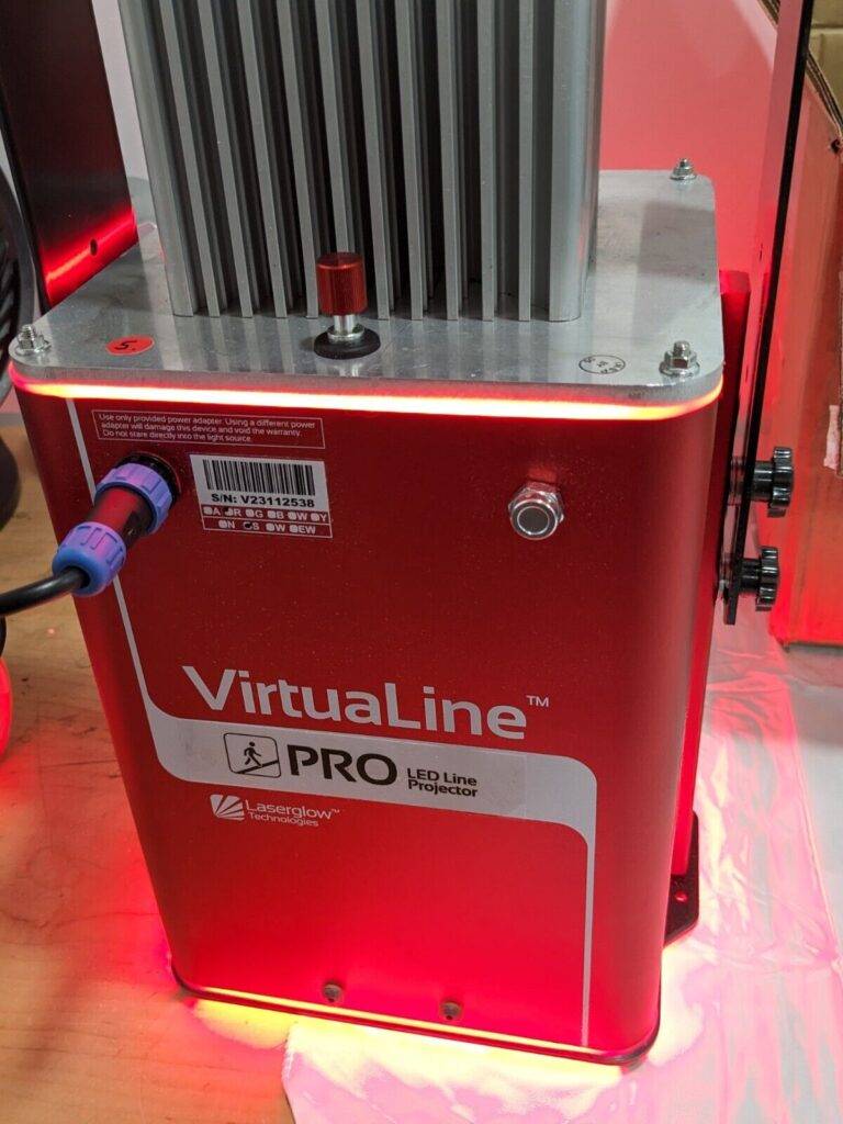 LASERGLOW VirtuaLine PRO Line Projector V2 Red Standard Angle Lens HVPR85XX2