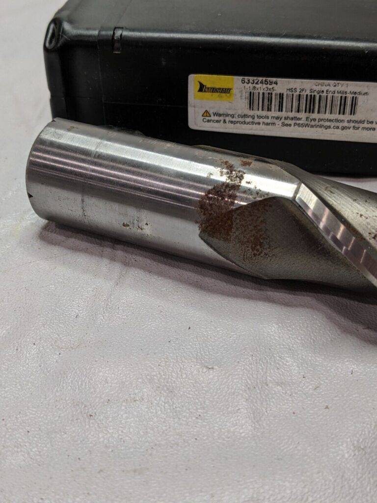 Interstate Square End Mill: 1-1/8″ Dia, 3″ LOC, 2 FL, High Speed Steel 63324594