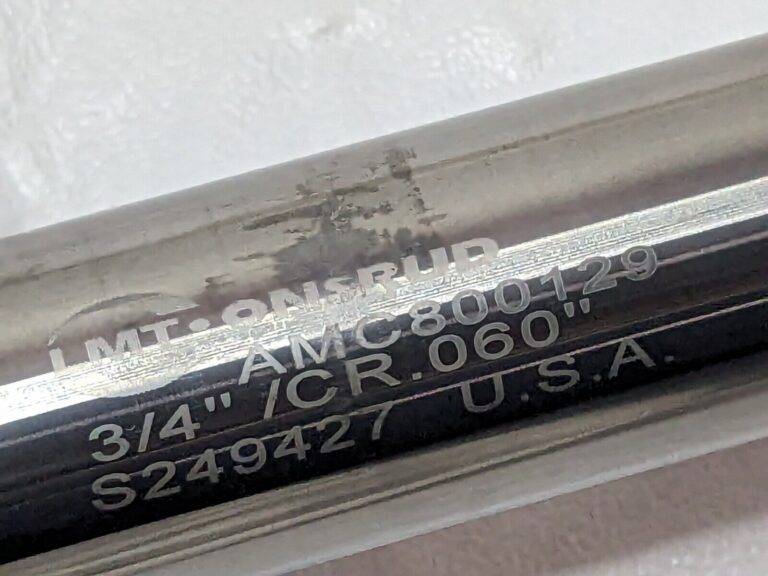 LMT ONSRUD Carbide End Mill 0.750"Dia X 1"LOC X 6"OAL X 0.060" Rad 3FL AMC800129
