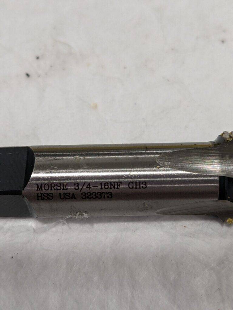 Morse Cutting Tools 3/4-16NF 4 Flute Plug Tap HSS Qty 2 32473