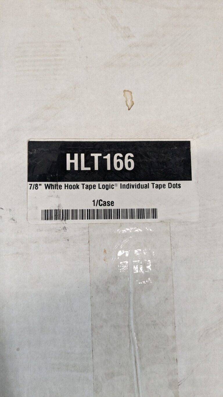TAPE LOGIC Hook & Loop Shape Dot Color White Piece Diameter 1-7/8 HLT166