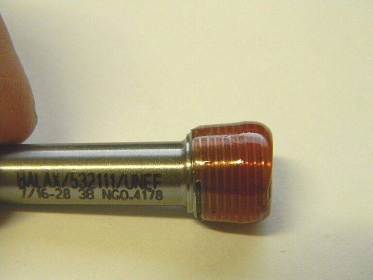 Balax Single End w/o Handle Plug Gage 7/16"-28 3B NO-GO #91024 - 000