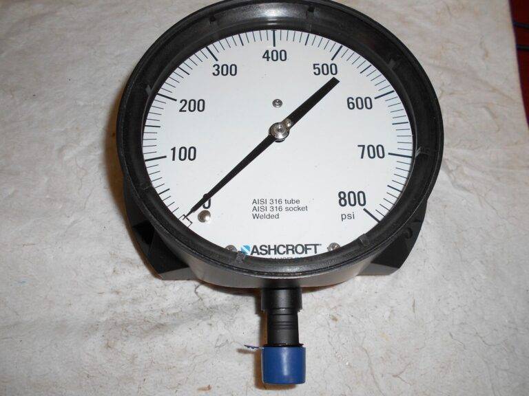 Ashcroft 6" Dial 0 to 800 Scale Range Pressure Gage 316SS