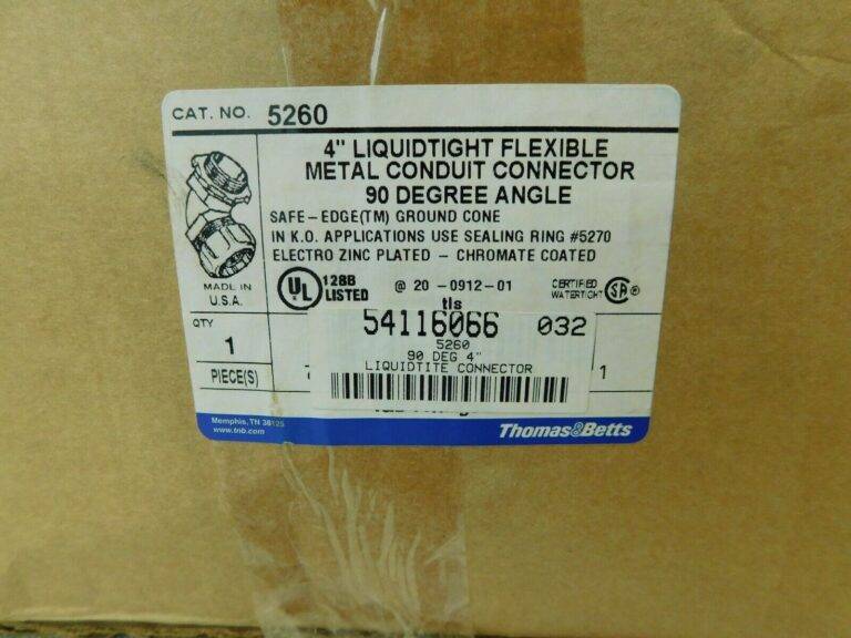 Thomas & Betts Liquidtight Conduit Connector 4" Trade 5260