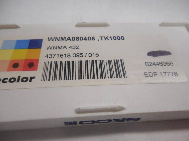 Seco Carbide Turning Inserts WNMA432 Grade-TK1000 QTY 6 17778