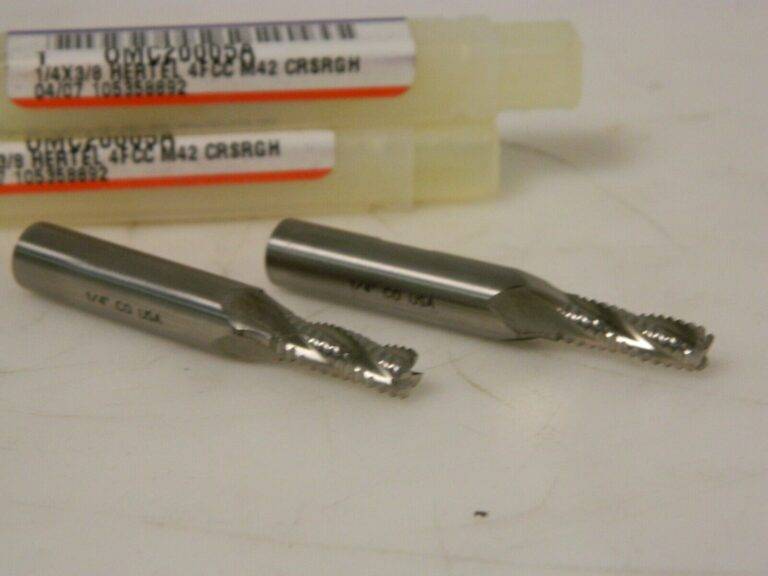 Hertel Cobalt Rough Sq End Mill 1/4" Dia Coarse 5/8" LOC 3 FL Qty 2 OMC-20005A