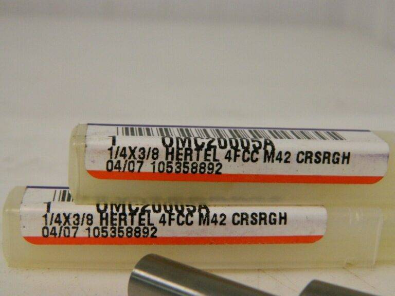 Hertel Cobalt Rough Sq End Mill 1/4" Dia Coarse 5/8" LOC 3 FL Qty 2 OMC-20005A
