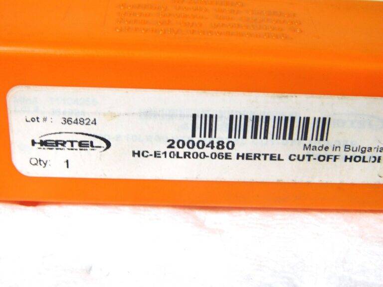 Hertel Indexible Cutoff Toolholder 0.27” Max DOC 3/8” Shank Dia 6” OAL 2000480