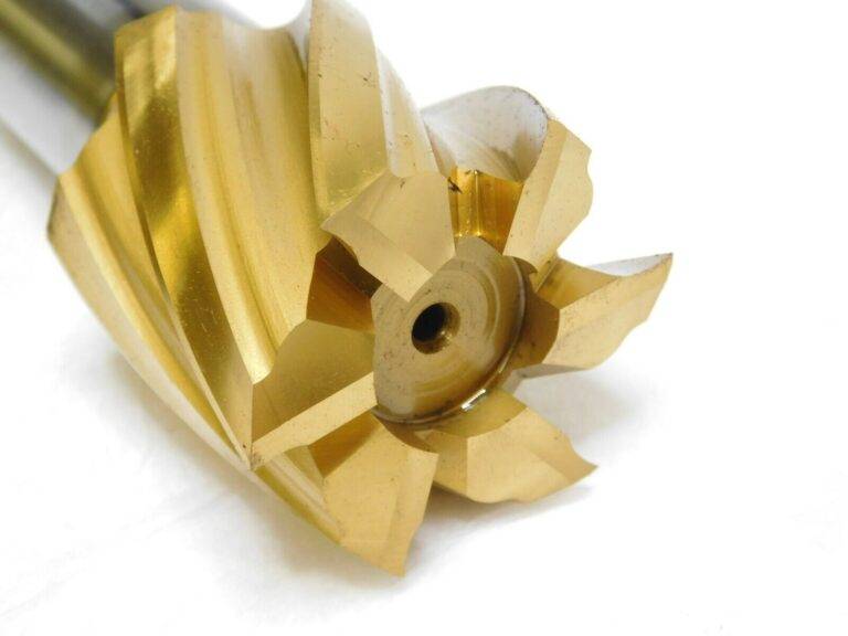 Hertel Square End Mill HSS RH TiN 2" x 2" x 1-1/4" x 4-1/2" OAL 6FL 41120288