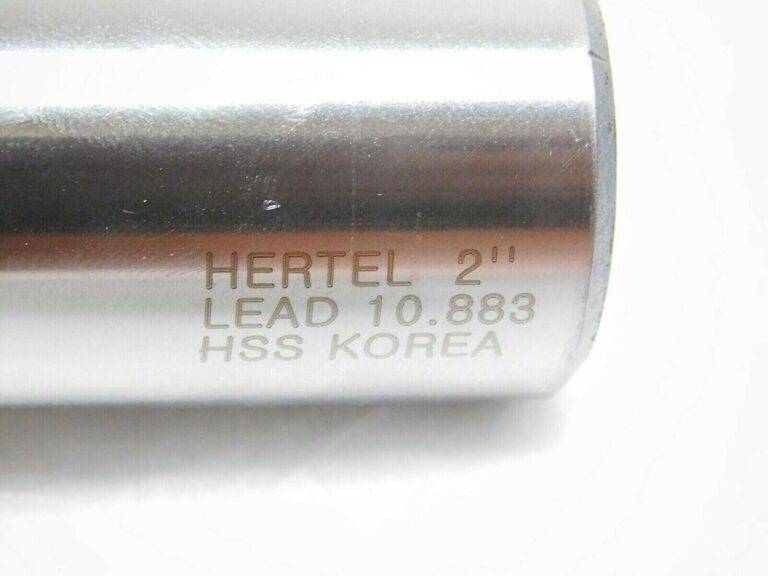 Hertel Square End Mill HSS RH TiN 2" x 2" x 1-1/4" x 4-1/2" OAL 6FL 41120288