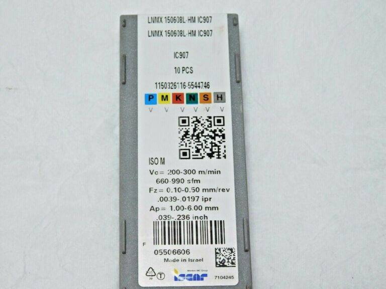 Iscar Carbide Turning Insert LNMX150608L-HM Grade Grade IC907 Qty 10 5506606