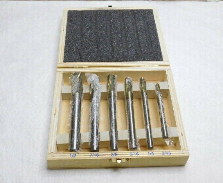 6 Piece Interchangeable Pilot Counterbore Set HSS 3/16" to 1/2" 3FL 08794018