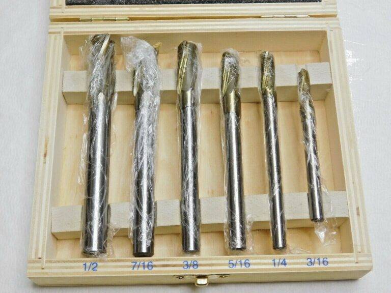 6 Piece Interchangeable Pilot Counterbore Set HSS 3/16" to 1/2" 3FL 08794018