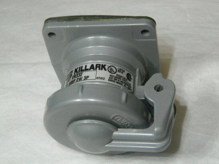 Hubbell Killark 1 Phase 250 VDC 600 VAC Self Grounding Receptacle VR332