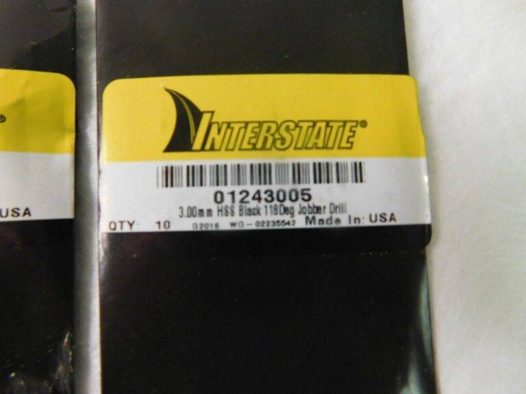 Lot of 40 Interstate Jobber Drill 3mm 118º Point Angle HSS Oxide Coated 01243005