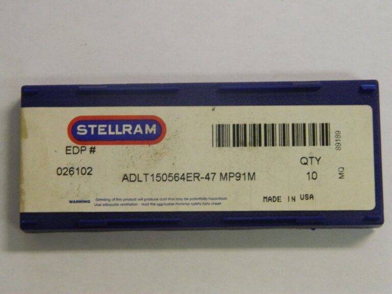 Stellram Carbide Milling Inserts ADLT150564ER 47 Grade MP91M QTY 10 026102