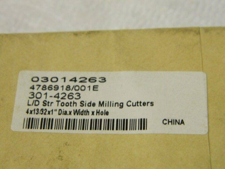 Precision Straight Tooth Side Milling Cutters Cutter 4" x 13/32" x 1" 03014263