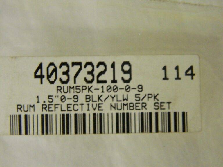 Professional Reflective Markers Numbers 1-9 Set 1-Pack of 5 Each RUM5PK-100-0-9