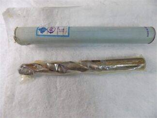 Indian Tools Mfr HSS Parallel Shank Twist Drill 1-7/64"118º RH Taper Lgth 2Fl