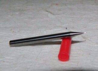 Precision Ball End Mill 0.01" Dia x 0.03" LOC 2FL Solid Carbide 01902832